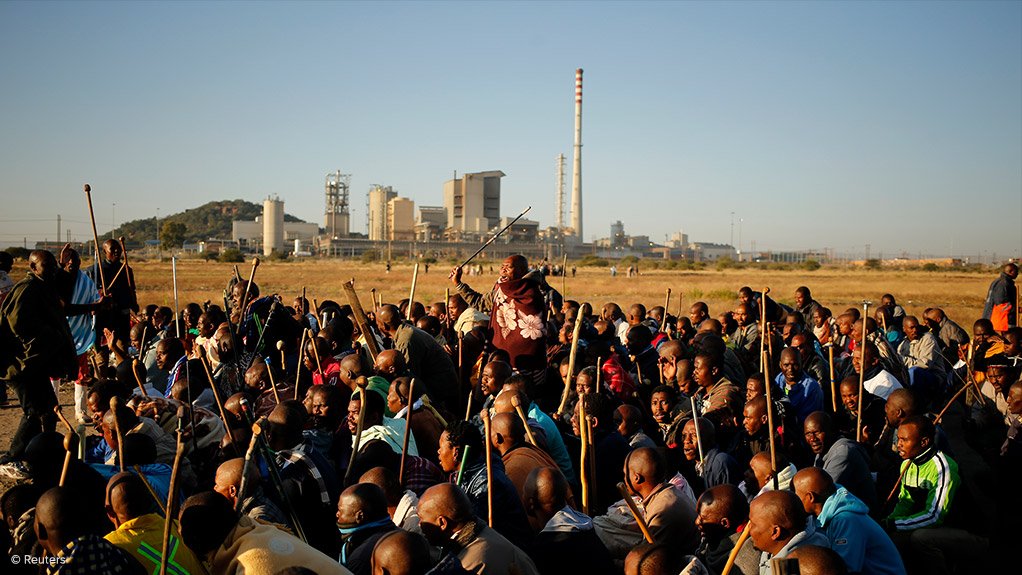 UP IN ARMS
Community residents are seemingly more prone to airing grievances against mining companies using violent means