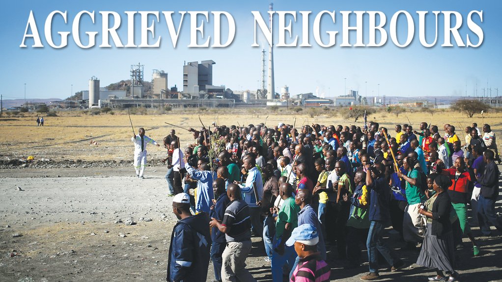 Perceptions mines are not doing enough for nearby communities fuelling protests