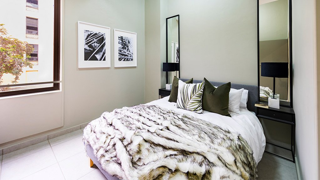 Emira Property Fund's apartment interior at The Bolton in Rosebank 