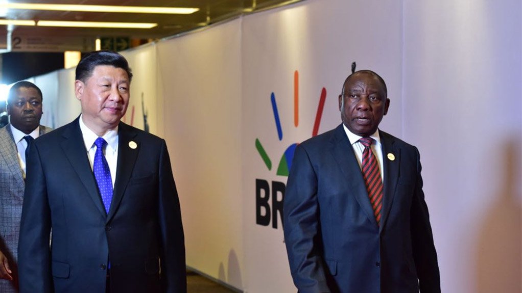 Chinese President Xi Jinping and President Cyril Ramaphosa