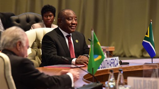  SA's Ramaphosa holds bilateral meeting with Brazil's Temer