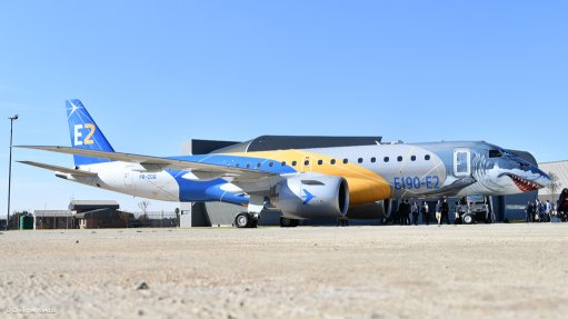 New generation Embraer airliner on demonstration visit to South Africa