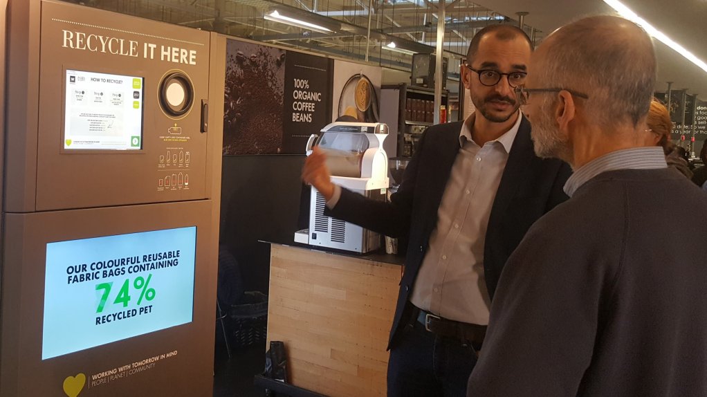Retailer pilots South Africa’s first in-store recycling vending machine