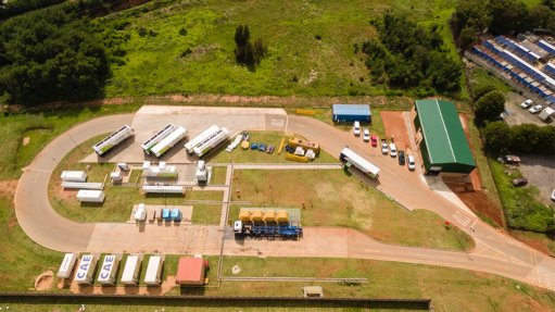 UP IN THE AIR
An aerial view of the revolutionary Langlaagte CNG filling station 
