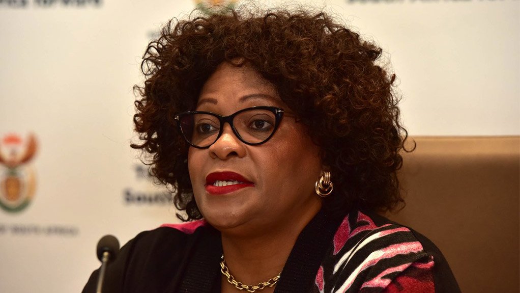 Communication Minister Nomvula Mokonyane 