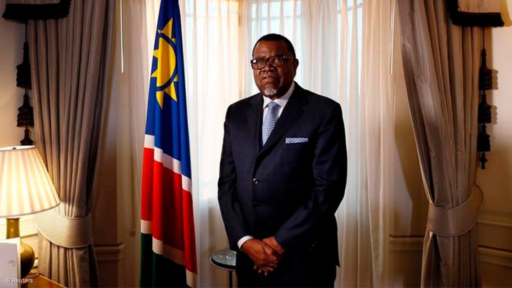 Namibian President Hage Gottfried Geingob