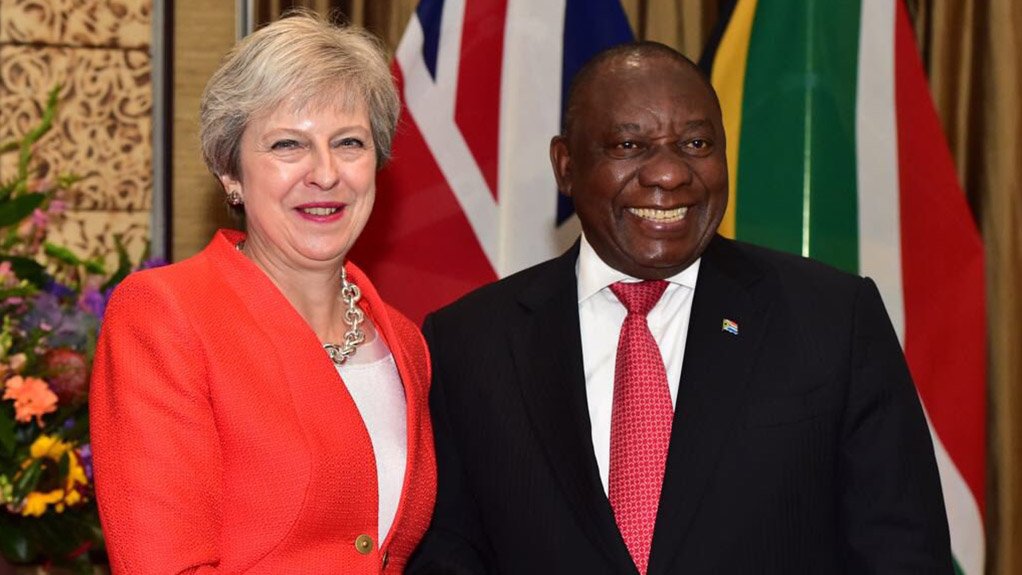 British Prime Minister Theresa May & President Cyril Ramaphosa