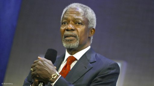  International dignitaries pay their respects as Kofi Annan laid to rest