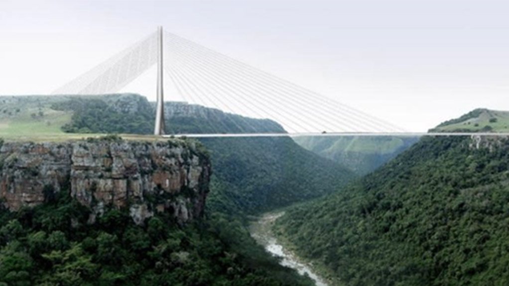 Artist impression of Msikaba bridge