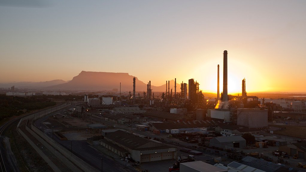 The Chevron refinery in Cape Town