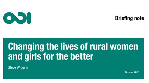 Changing the lives of rural women and girls for the better