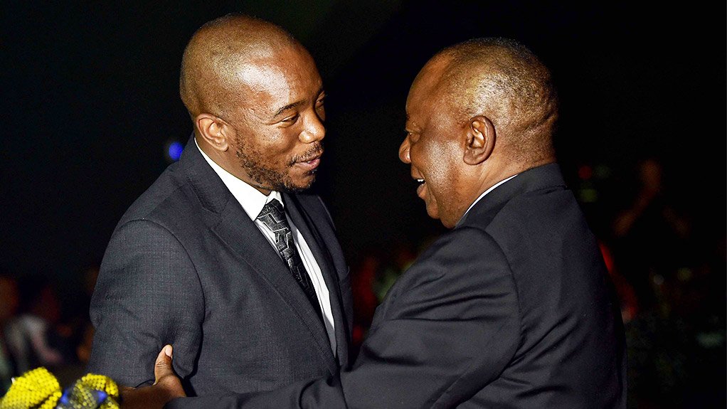DA leader Mmusi Maimane & President Cyril Ramaphosa 