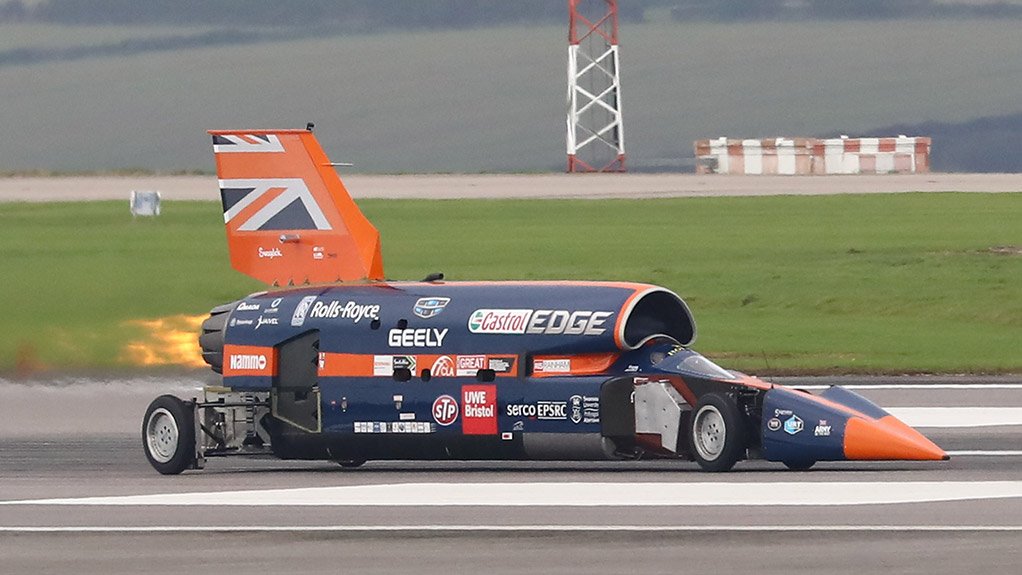 The Bloodhound vehicle in 2017