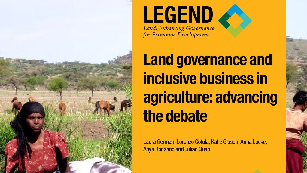 Land governance and inclusive business in agriculture: advancing the debate