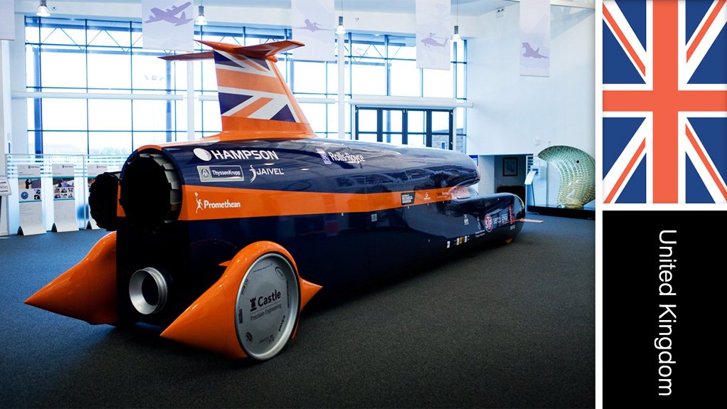 Project Bloodhound supersonic car (SSC) project, UK and South Africa