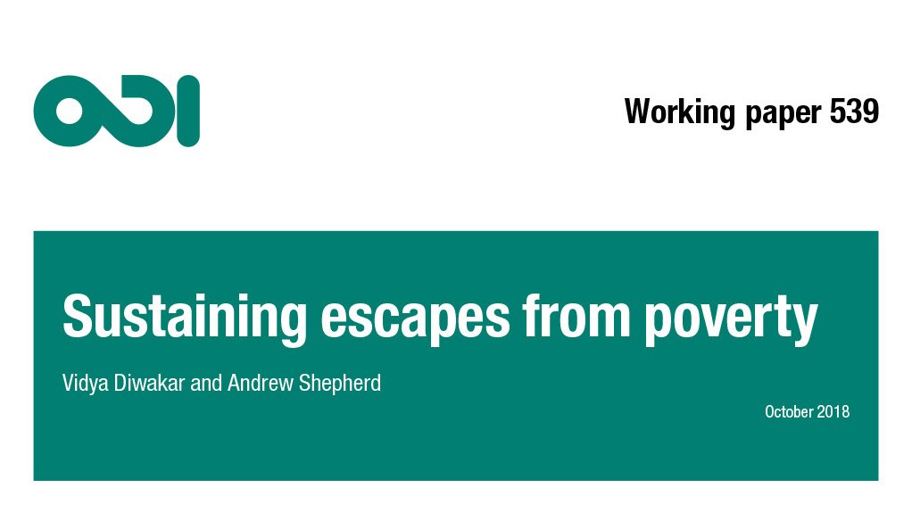 Sustaining escapes from poverty