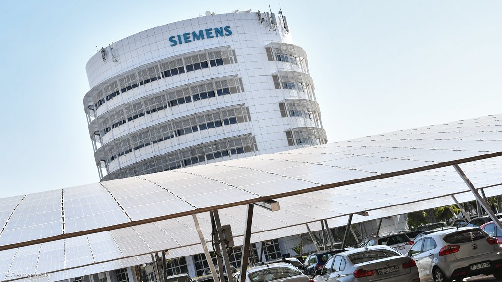 Siemens HQ and its solar car park in Midrand, Johannesburg