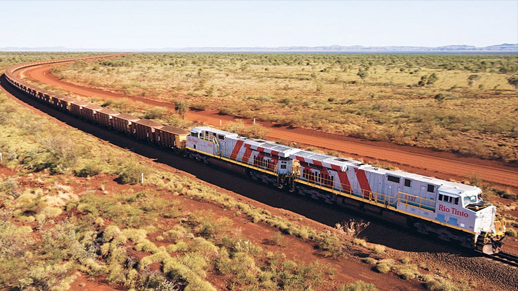 DOING THE LOCOMOTION Rio operates 200 locomotives on 1 700 km of rail in the Pilbara