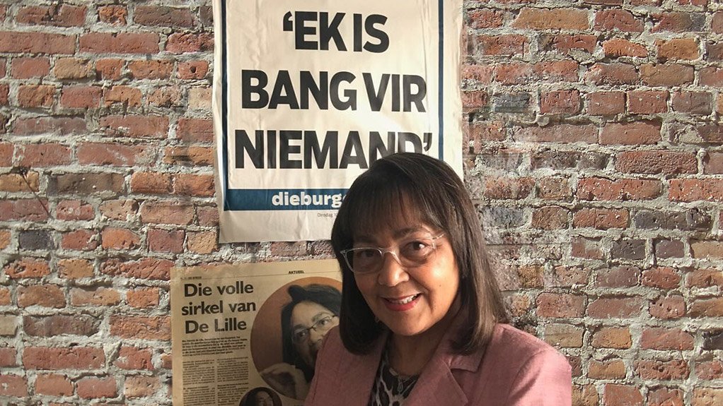 Outgoing Cape Town Mayor Patricia de Lille