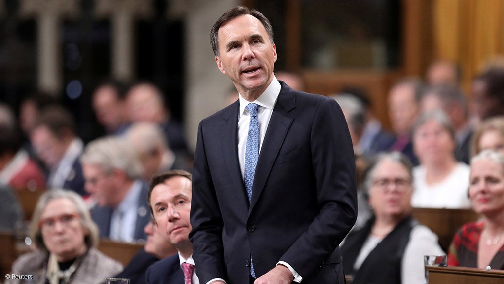 BILL MORNEAU
The Canadian finance minster proposed several measures to enhance the investment competitiveness of Canada's mining and metal manufacturing sectors