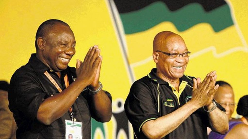 Presidents Cyril Ramaphosa and Jacob Zuma