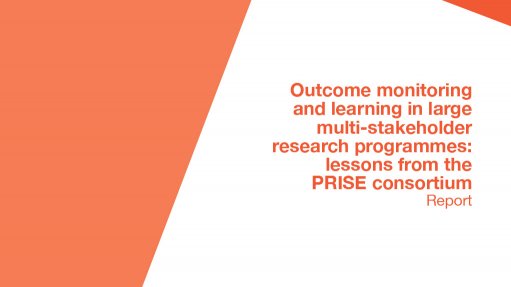 Outcome monitoring and learning in large multi-stakeholder research programmes: lessons from the PRISE consortium