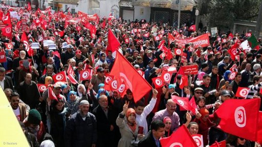 Tunisia's largest union stages nationwide strike over pay