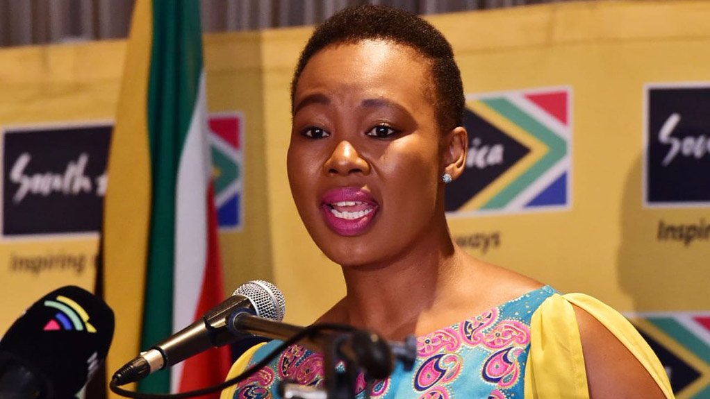 Communications Minister Stella Ndabeni-Abrahams