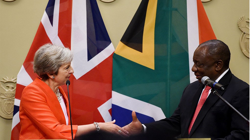 UK Prime Minister Theresa May & President Cyril Ramaphosa