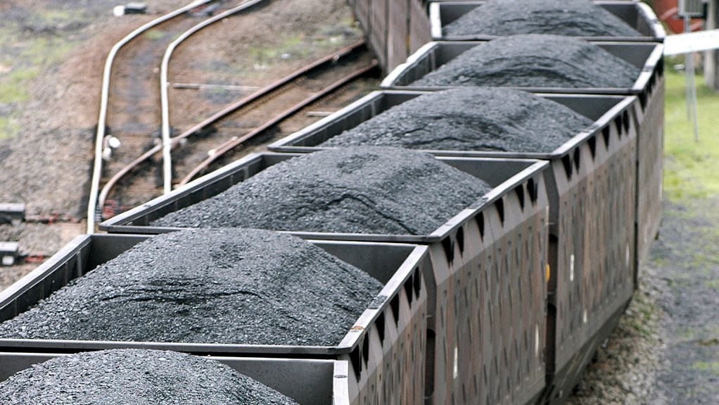 EXPORT BOUND A train carries coal set for export into the Richards Bay Coal Terminal, in KwaZulu-Natal