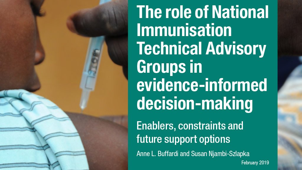 The role of National Immunisation Technical Advisory Groups in evidence-informed decision-making