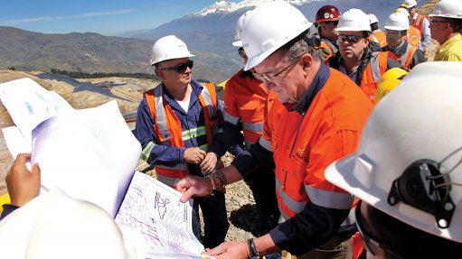 Barrick CEO Mark Bristow in the field.