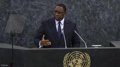Fireballs and lights: Senegal's president promises a brighter future