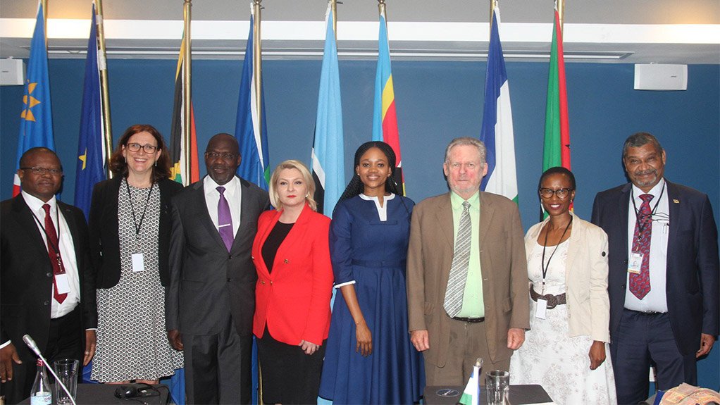 Union and Southern African Development Community (SADC) ministerial delegates at the first Meeting of the Joint Council of the EU-SADC Economic Partnership Agreement

