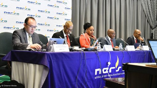 Nersa panel members listen to presentations during recent public hearings into Eskom's revenue application