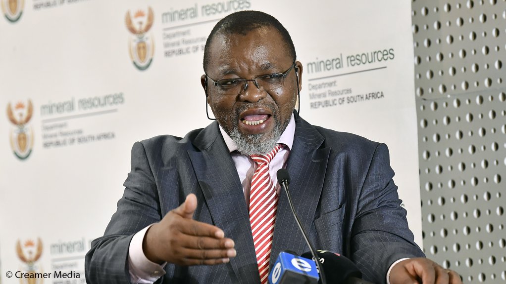 Mineral Resources Minister Gwede Mantashe