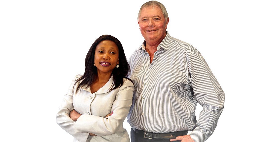 Bidvest CEO-designate Mpumi Madisa (left) and Bidvest CEO Lindsay Ralphs (right)