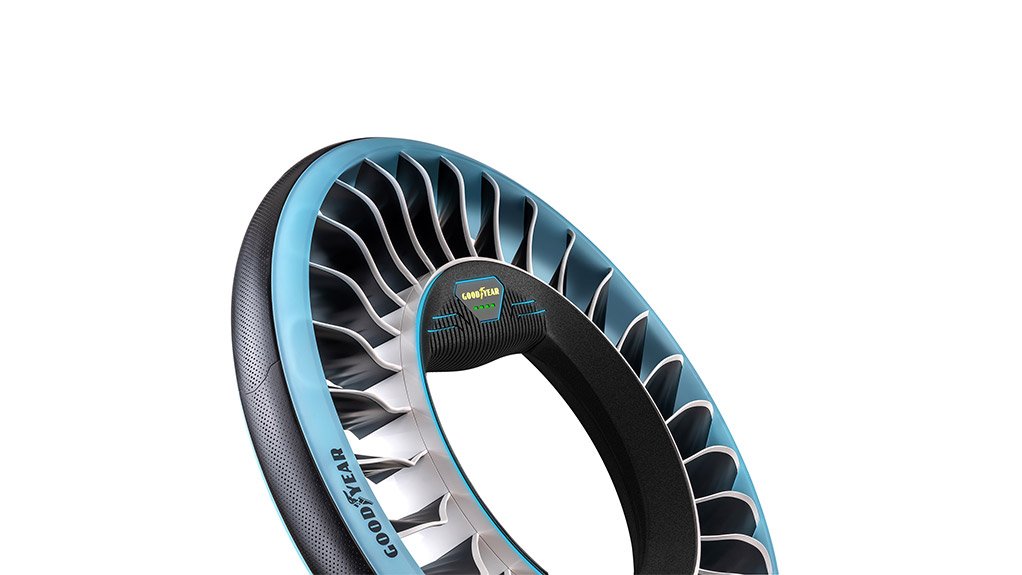 The two-in-one Goodyear Aero concept tyre
