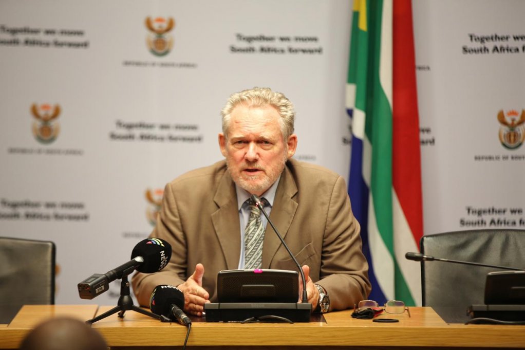Minister of Trade and Industry, Dr Rob Davies during a media briefing on Brexit