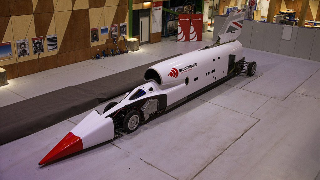 The Bloodhound has shed its blue and orange colours for white and red