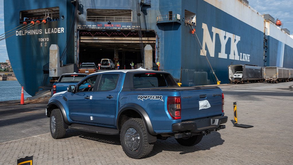 Ford has started vehicle exports through Port Elizabeth