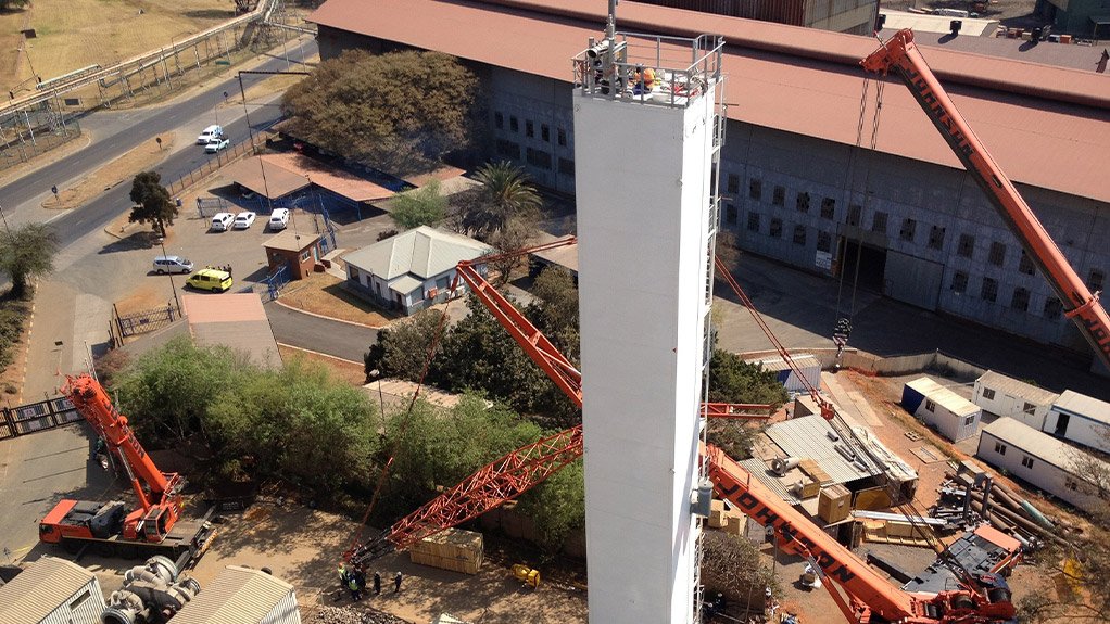 PRECISION PLANNING Johnson Crane Hire heavy lift and support cranes were used for the installation at height of heavy equipment, requiring precision planning and lifting on a confined site 