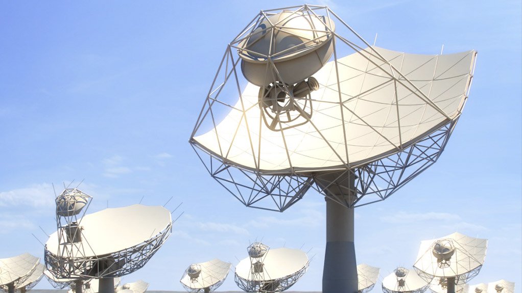An artist’s impression of part of the SKA-Mid array in South Africa