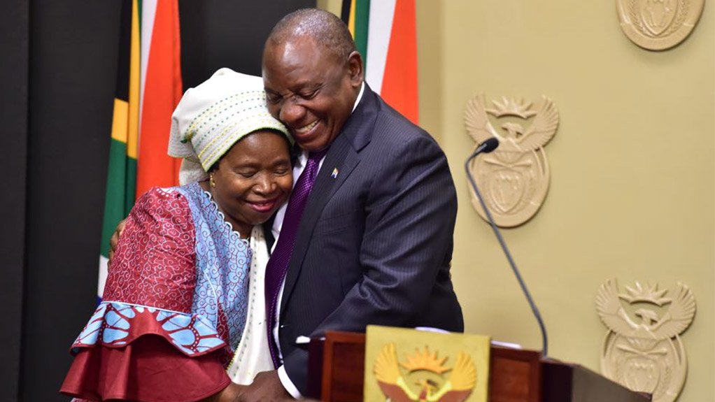 ANC MP Nkosazana Dlamini-Zuma & President Cyril Ramaphosa