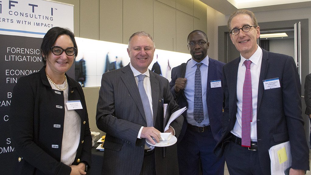 THUMBS UP Nicola Theron, Norman Manoim, Liberty Mncube and Justice David Unterhalter