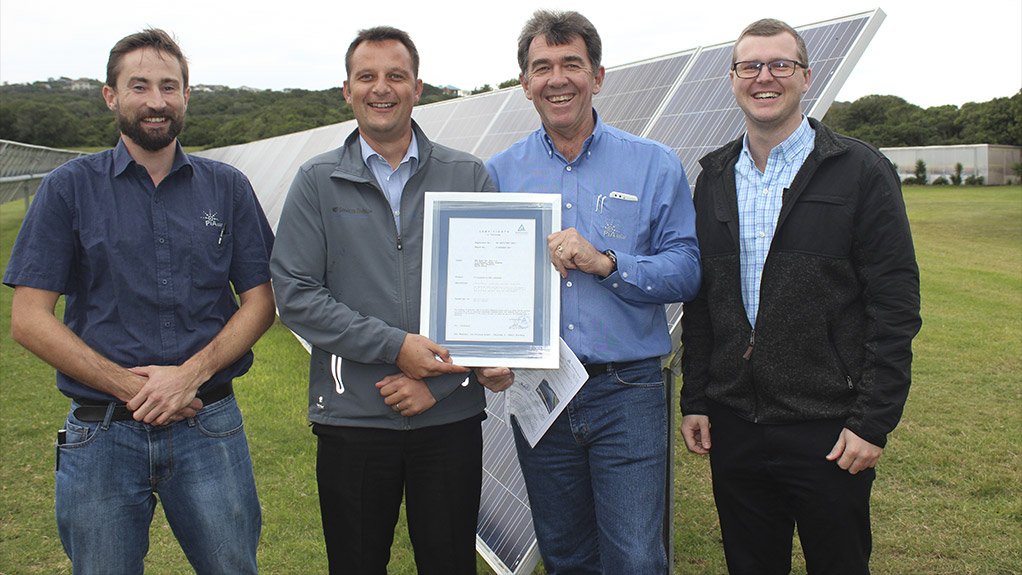 South African solar tracker receives international certification