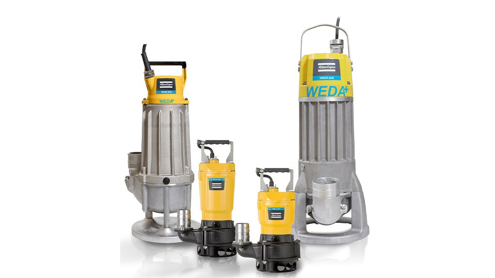 WEDA S PUMPS
Atlas Copco’s WEDA S pumps range is ideal for the dewatering of liquid sludge with bigger solids