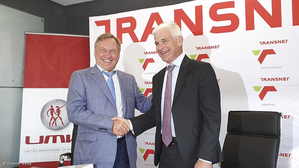 UMK CEO Victor Radko and Transnet commercial sales and marketing group executive Mike Fanucchi
