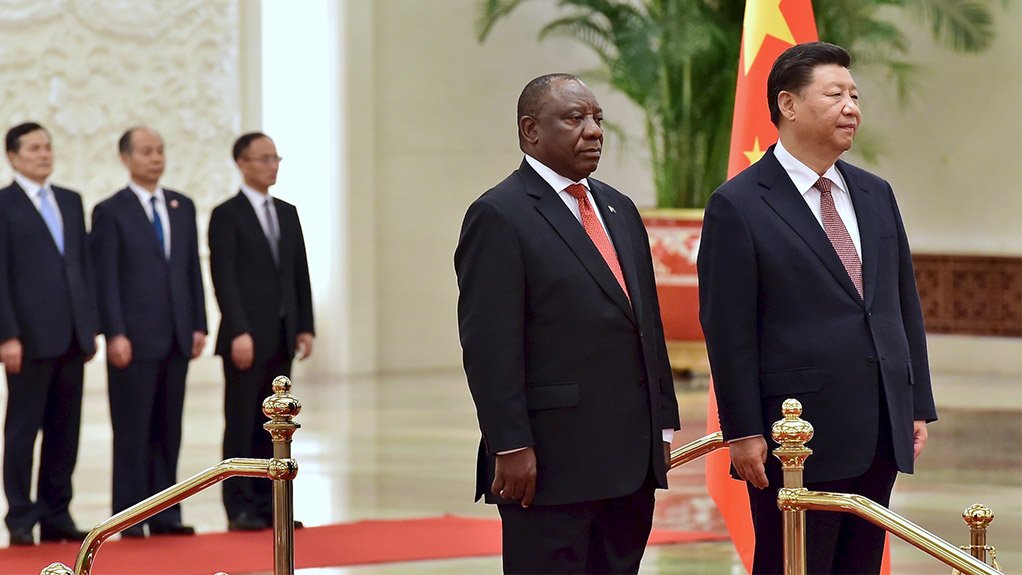 South African President Cyril Ramaphosa and Chinese President Xi Jinping
