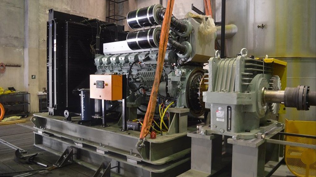 Large centrifugal diesel pump 